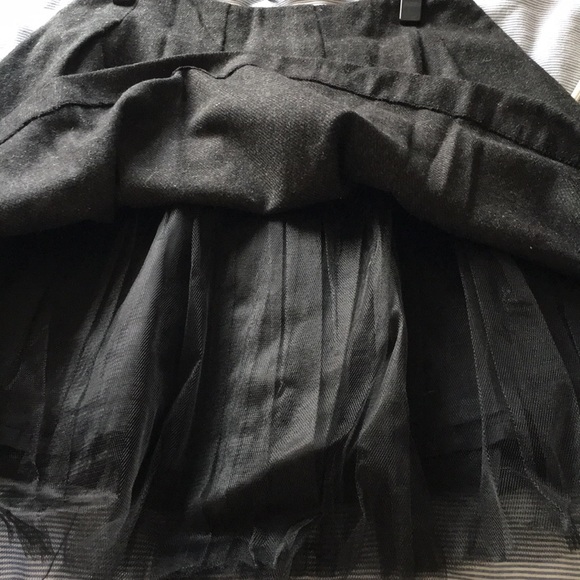 Lace bottom wool skirt, size S - Picture 2 of 3